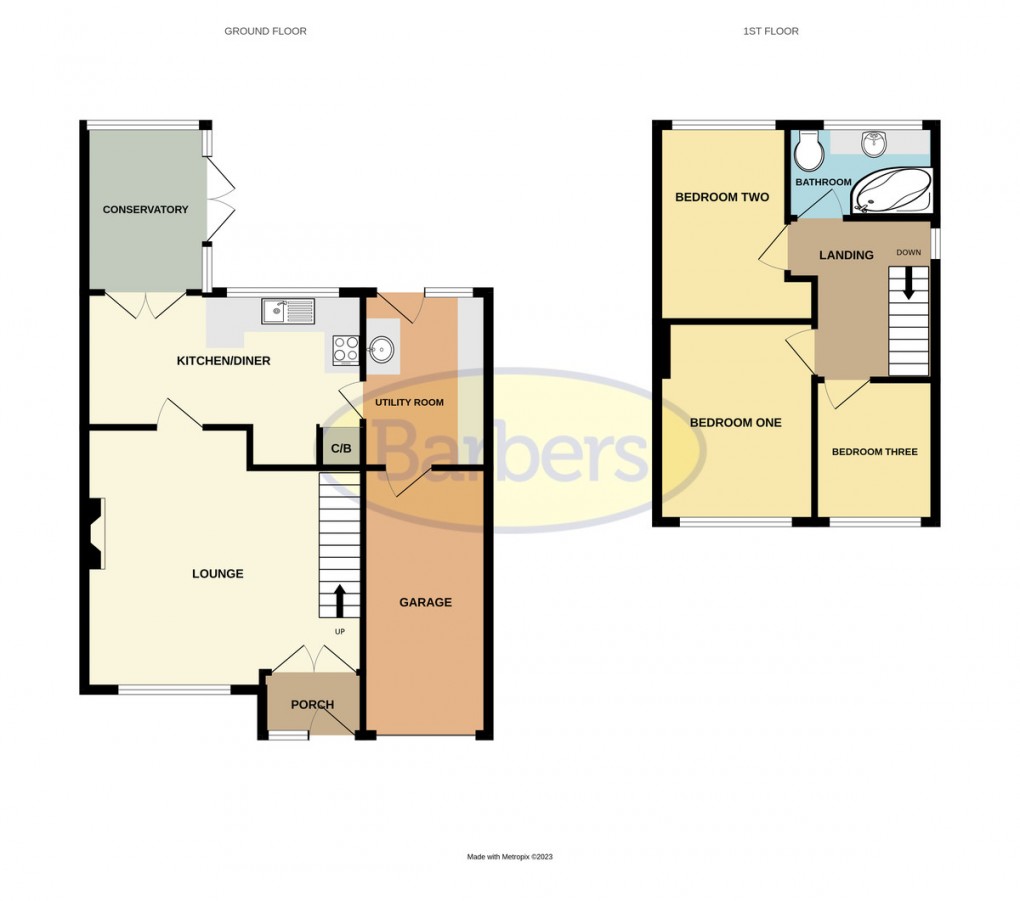 Floorplan for Teagues Crescent, Trench, Telford, TF2 6RE