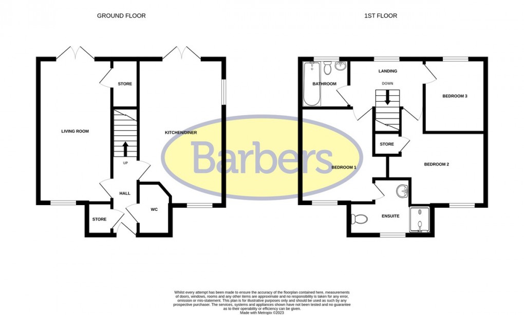 Floorplan for Cherry Orchard Way, Tilstock, Whitchurch