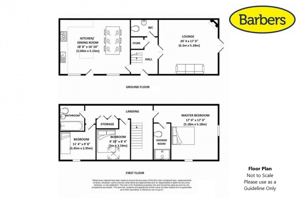 Floorplan for 4 Eaton Court Barns, Eaton-on-Tern, Market Drayton