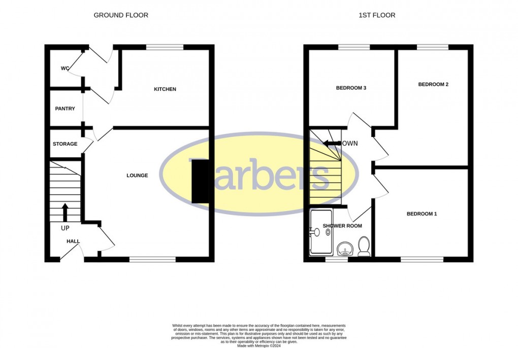 Floorplan for George Street, Whitchurch