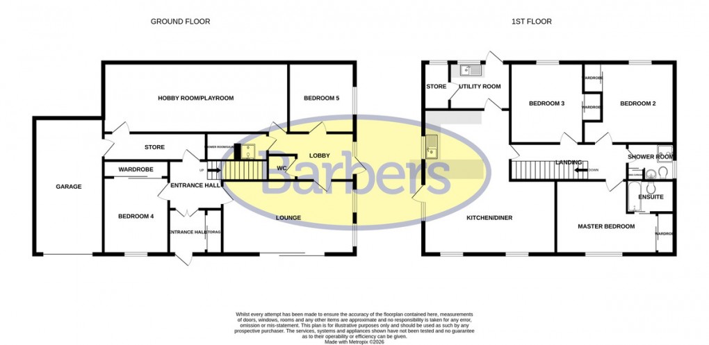 Floorplan for The Firs, Whitchurch, Shropshire