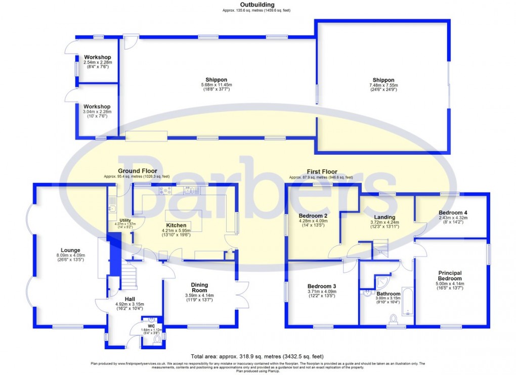 Floorplan for Brownhills, Market Drayton