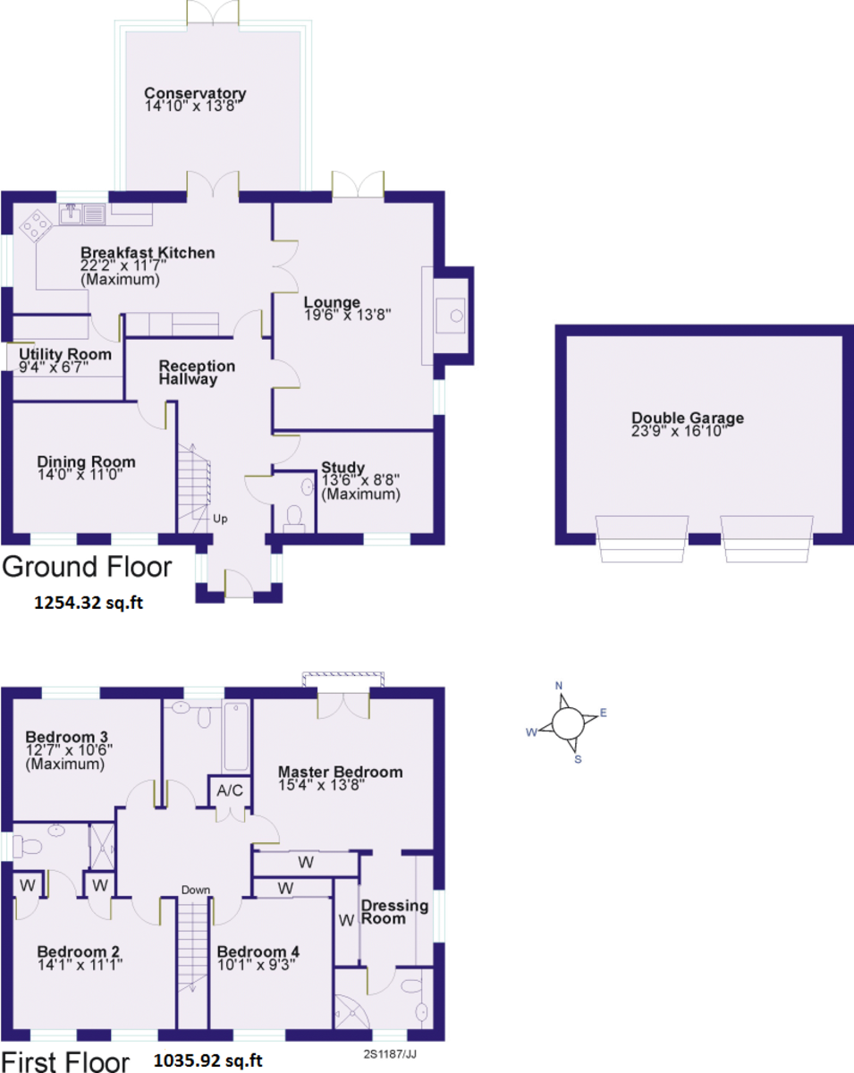 Floorplans For Bembows Close, Childs Ercall