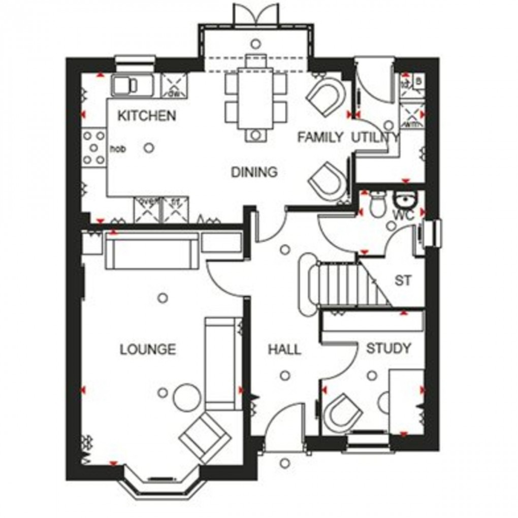 Floorplan for The Damsons, Market Drayton