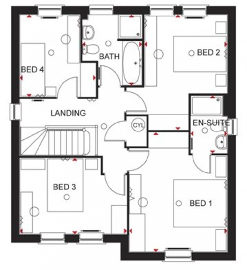 Floorplan for The Damsons, Market Drayton
