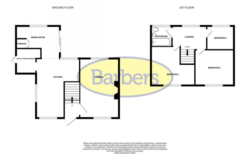 Floorplan for Springfield Avenue, Malpas