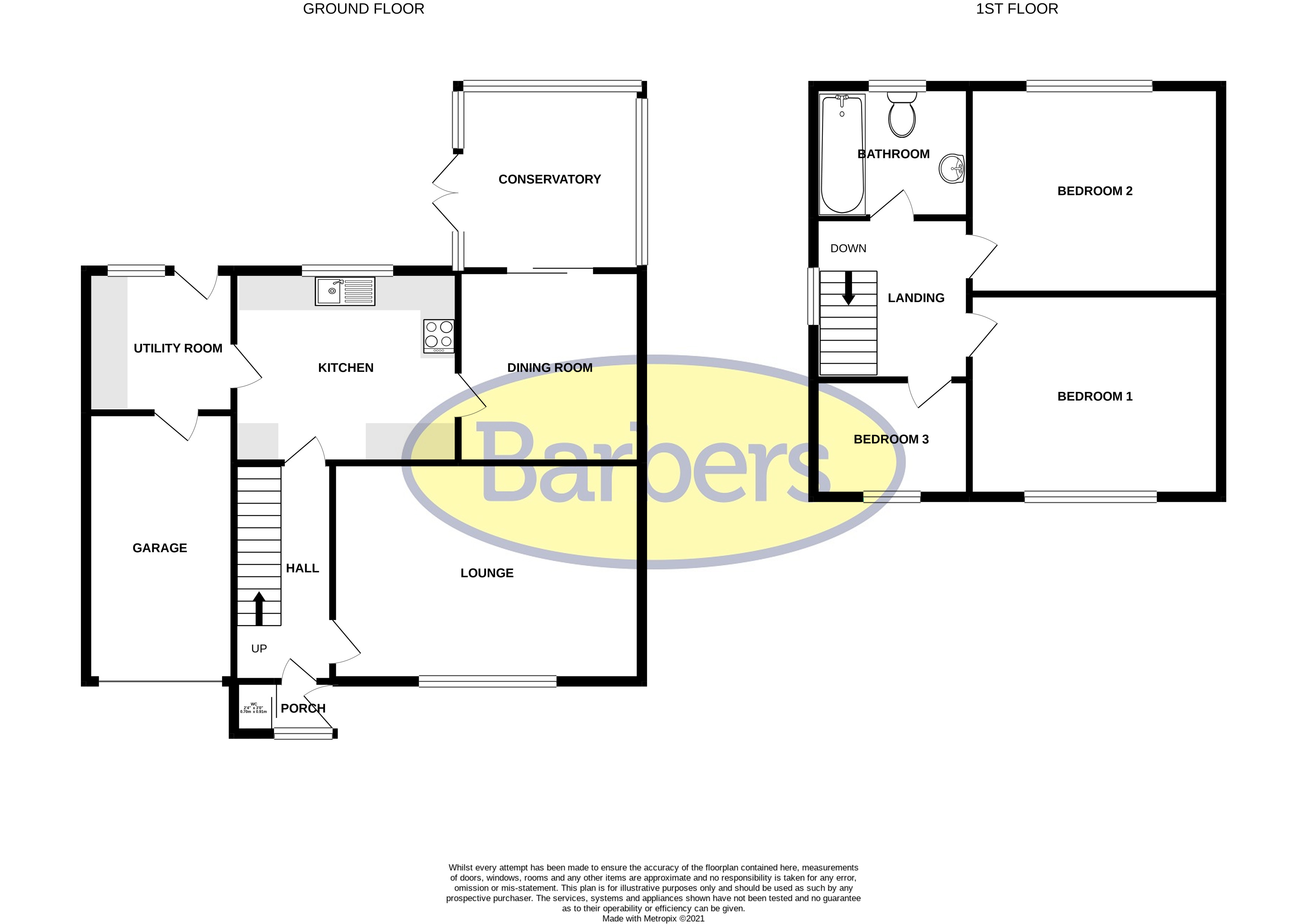 Floorplans For Westune Avenue, Whitchurch