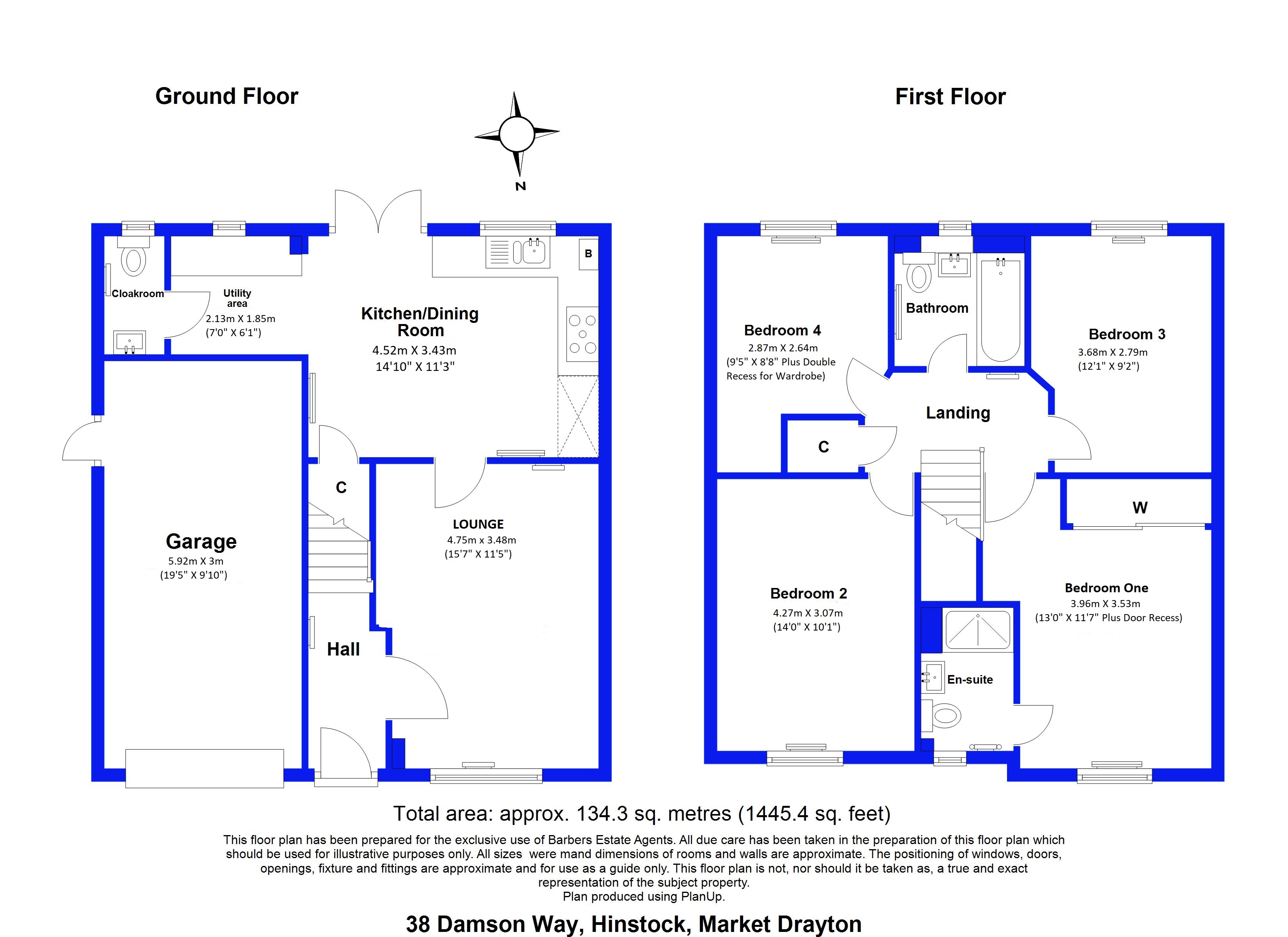 Floorplans For Damson Way, Hinstock