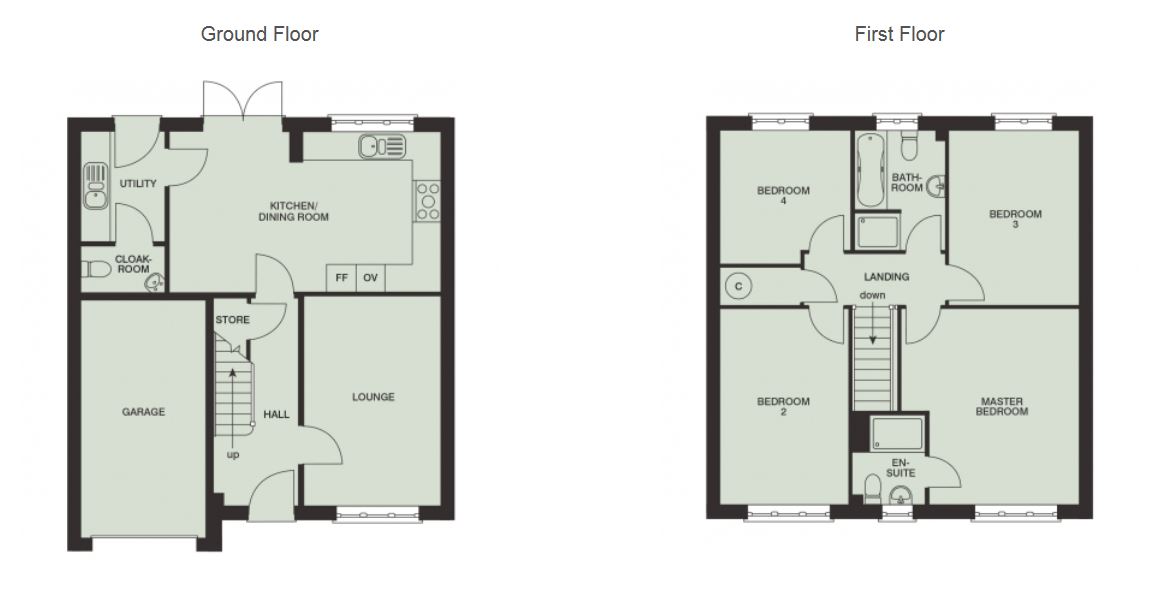 Floorplans For Plot 73 Talbot Manor, Alport Road, Whitchurch