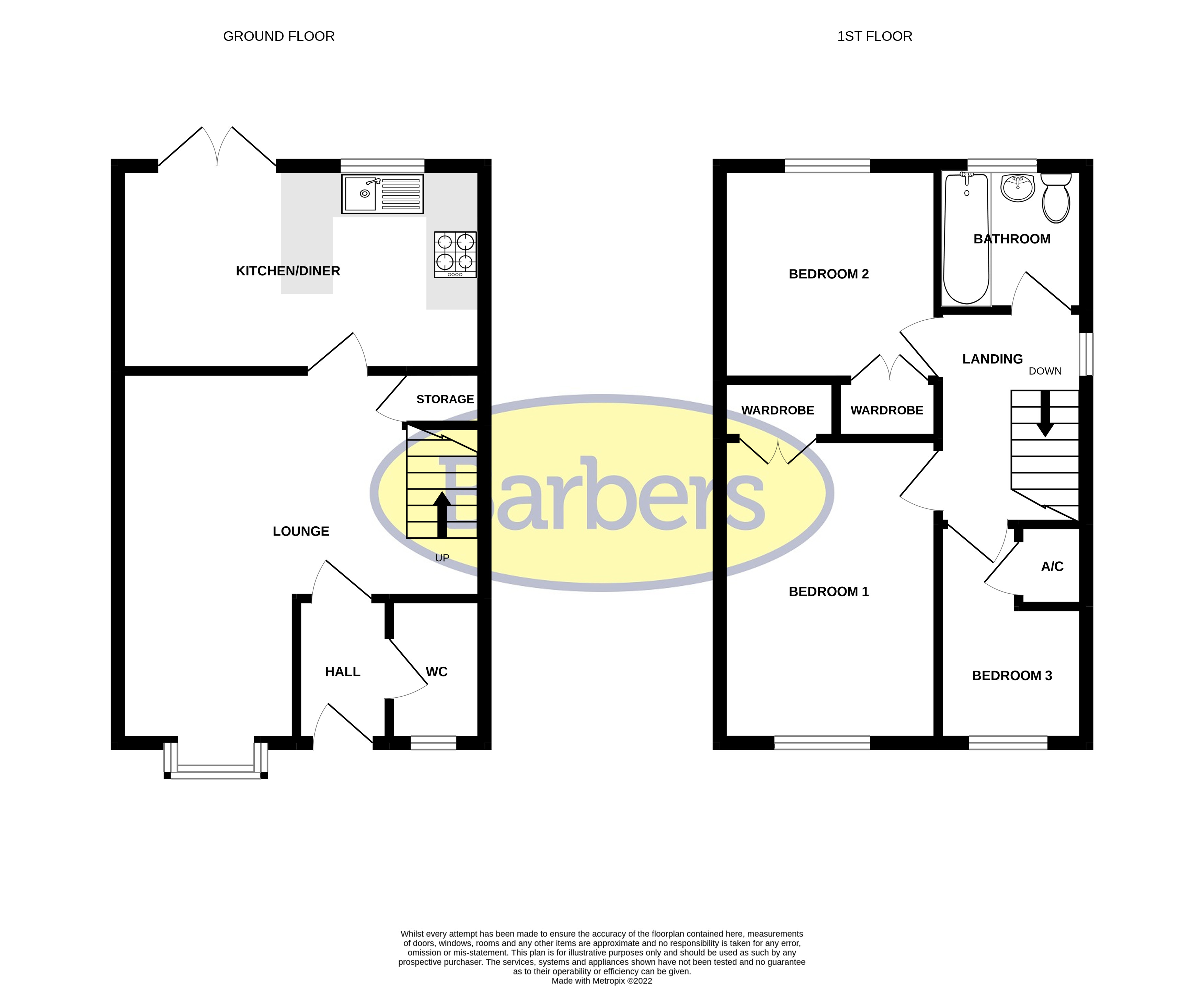 Floorplans For Blackmore Grove, Whitchurch
