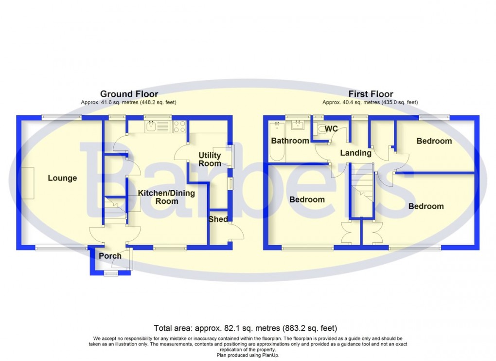 Floorplan for Great Bolas, Telford, TF6 6PQ.