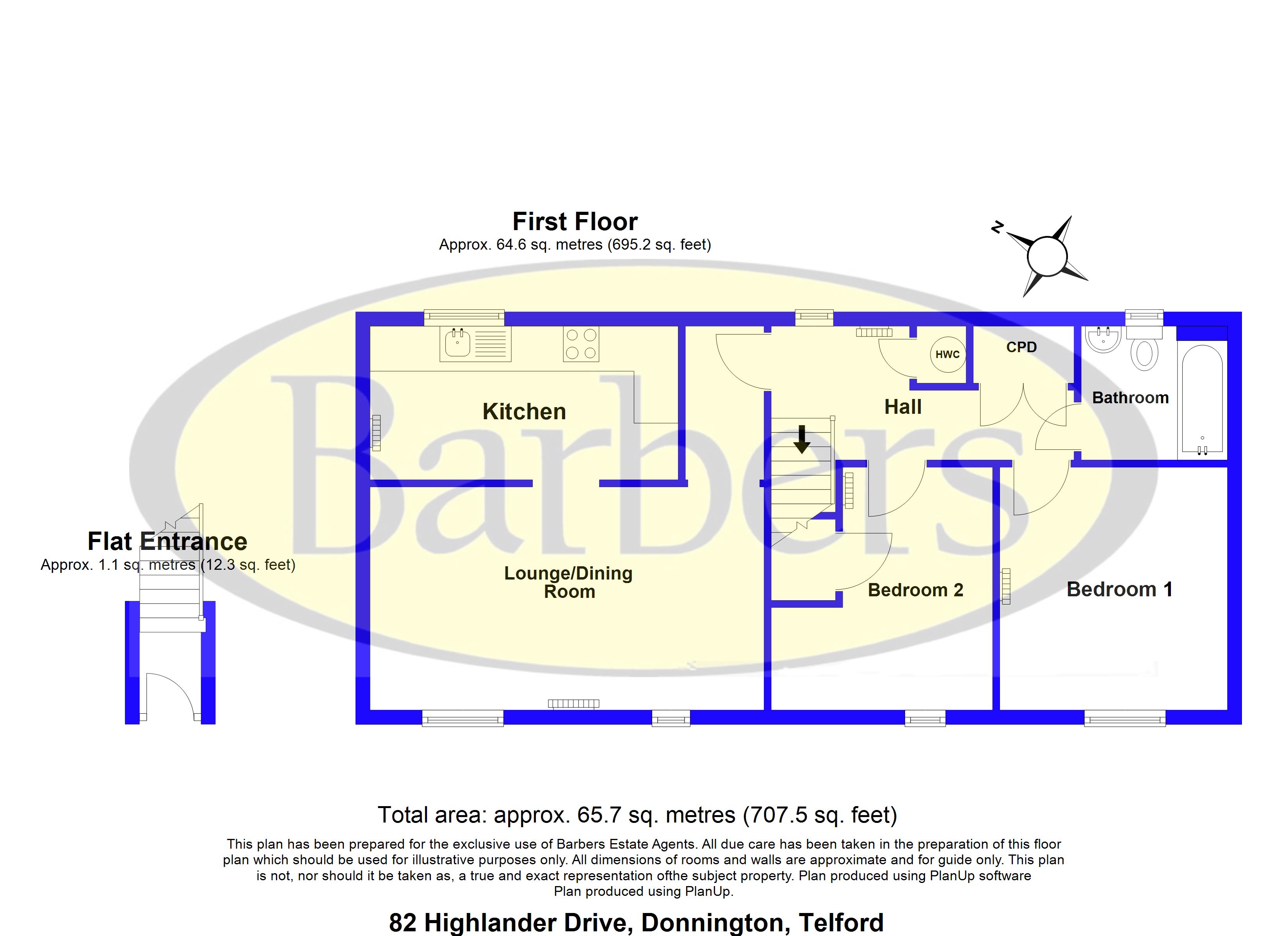 Floorplans For Highlander Drive, Donnington, Telford