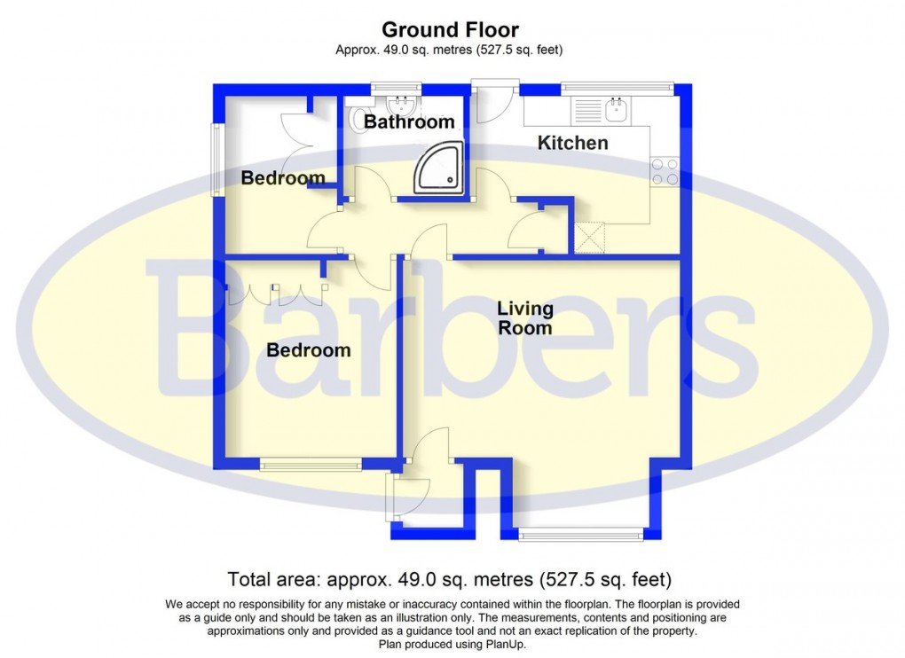 Floorplan for Pine Court, Loggerheads