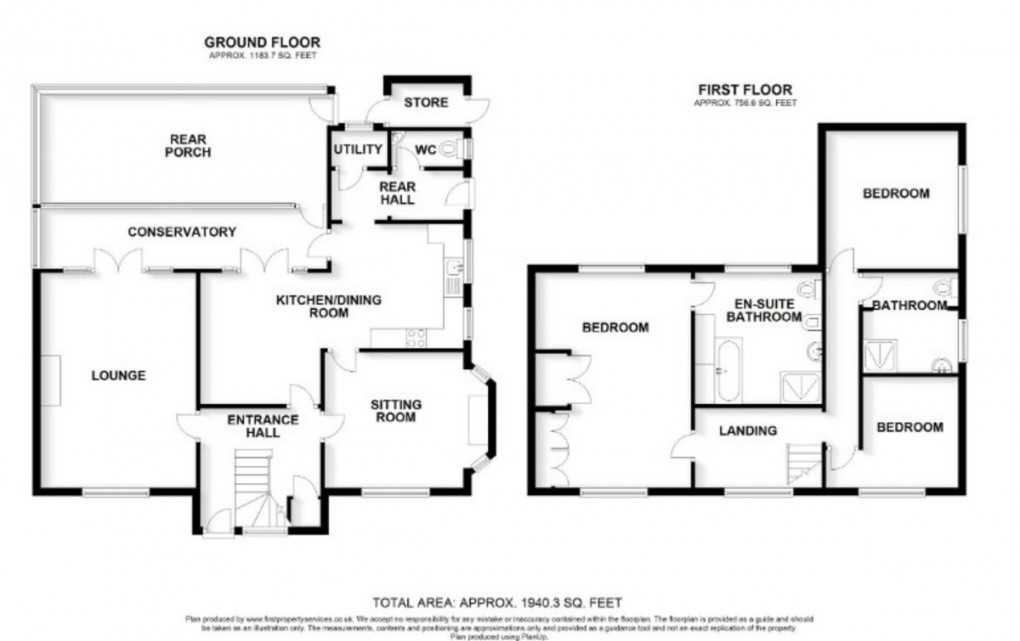 Floorplan for Cheshire Street, Market Drayton