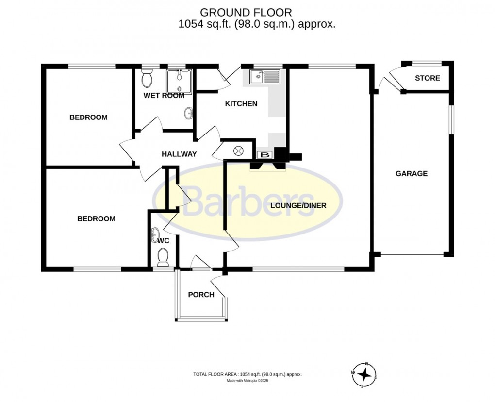Floorplan for Holyhead Road, Wellington, Telford, TF1 2EB