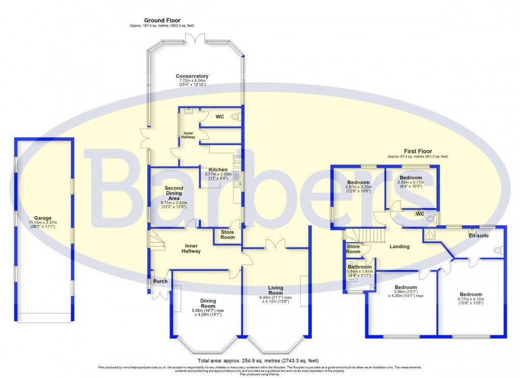 Floorplan for Prospect Road, Market Drayton