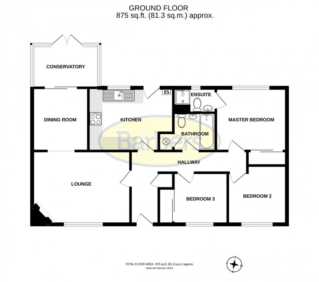 Floorplan for Grasmere Close, Priorslee, Telford, TF2 9RP