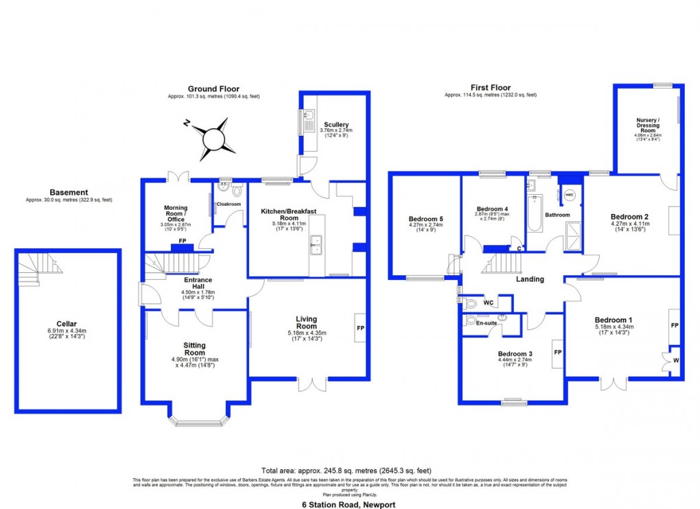 Floorplan for Station Road, Newport