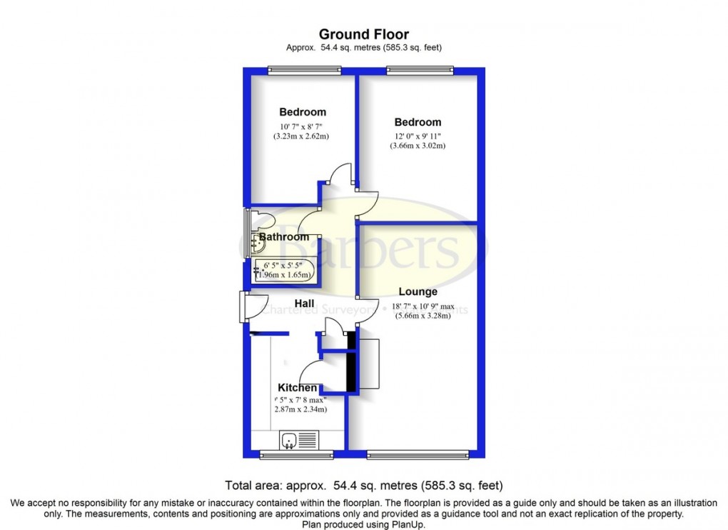 Floorplan for Mucklestone Road, Loggerheads