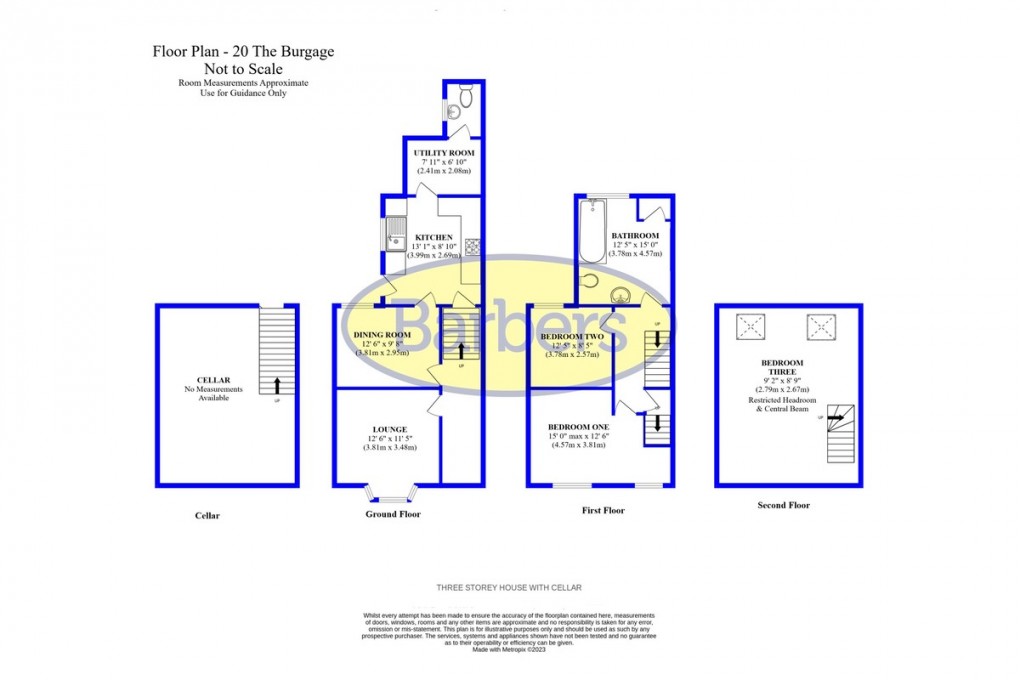 Floorplan for The Burgage, Market Drayton