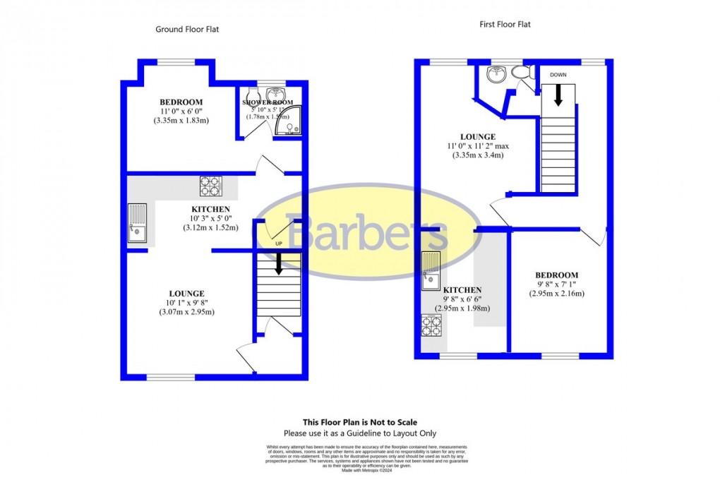 Floorplan for 11 & 11a Kiln Bank Road, Market Drayton