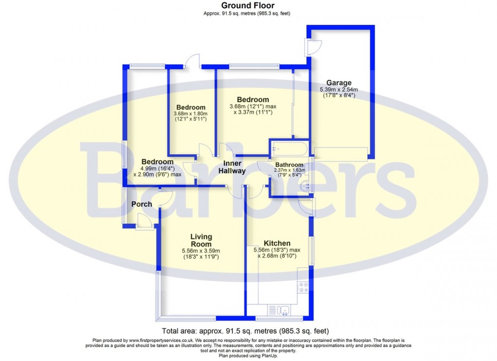 Floorplan for Eden Grove, Loggerheads