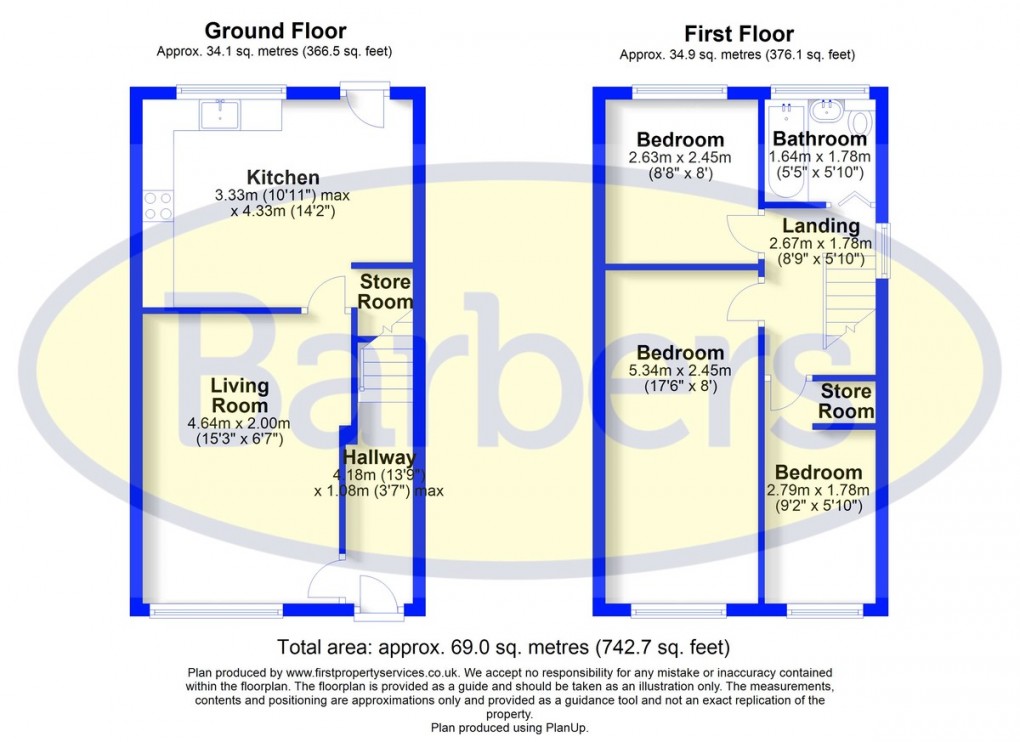 Floorplan for Red Bank Road, Market Drayton