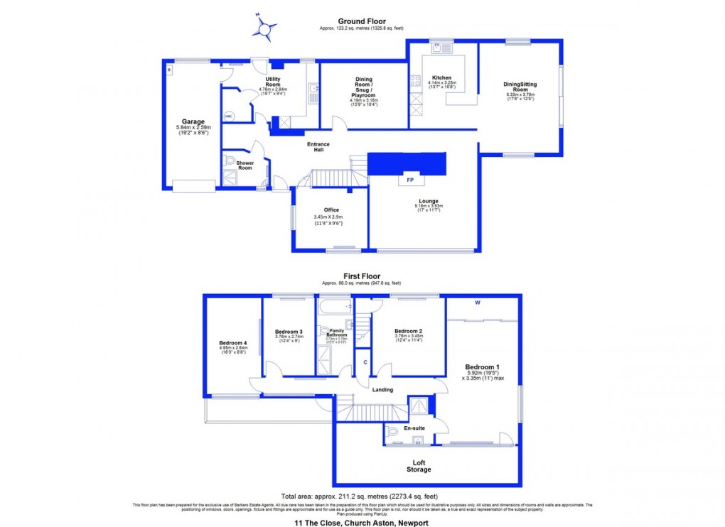 Floorplan for Church Aston, Newport