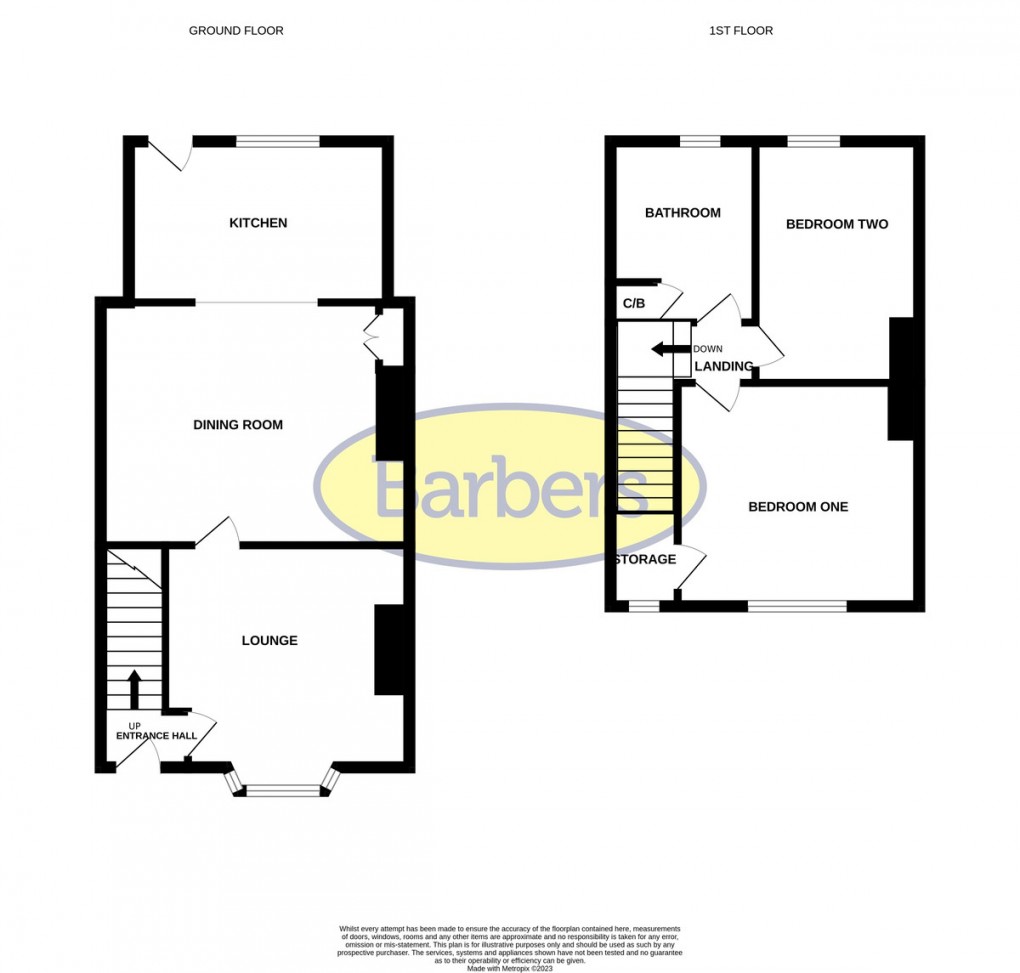 Floorplan for Smallbrook Road, Whitchurch, Shropshire