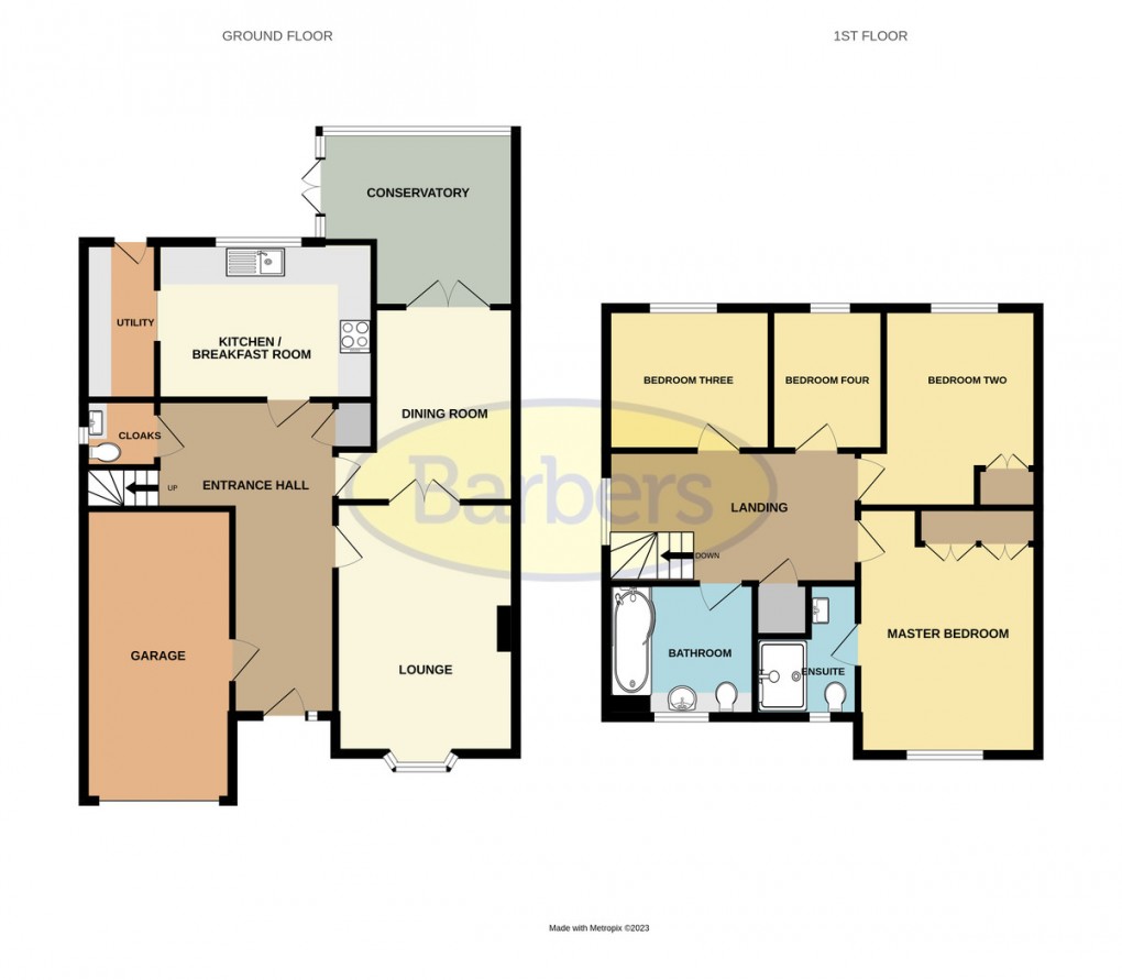 Floorplan for Arundel Close, Randlay, Telford, TF3 2LX