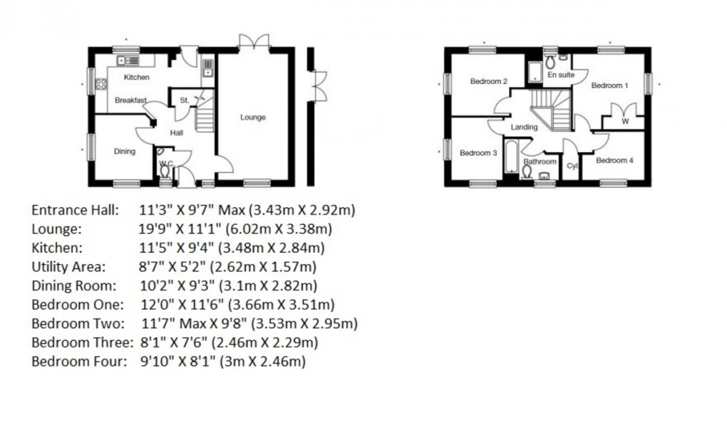 Floorplan for The Horseshoes, Newport