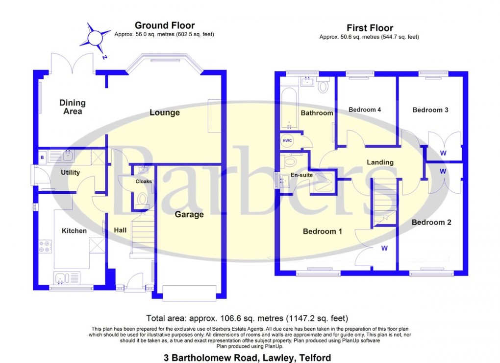 Floorplan for Bartholomew Road, Lawley Village, Telford, TF4 2PW