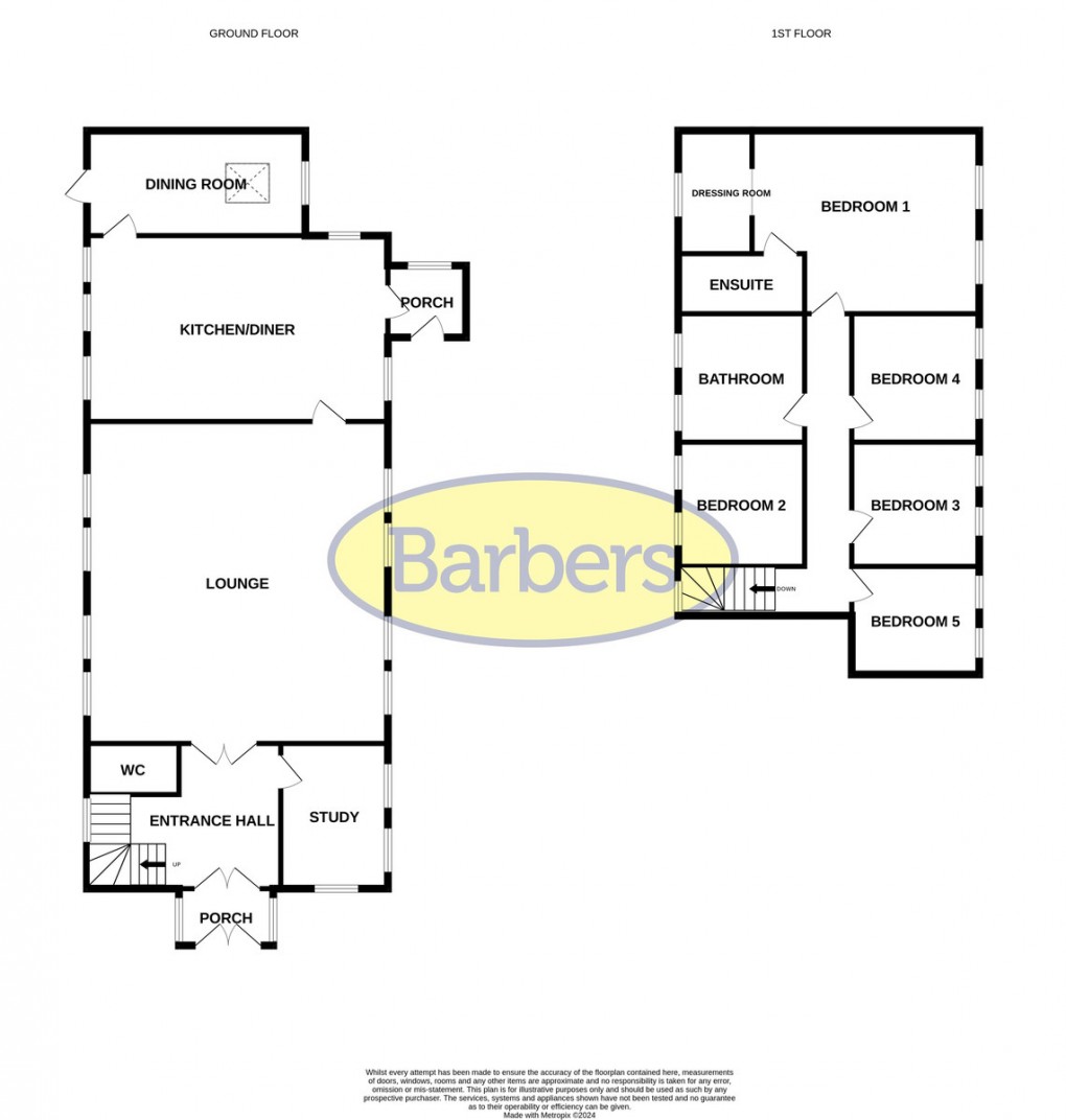 Floorplan for Chapel Lane, Bronington