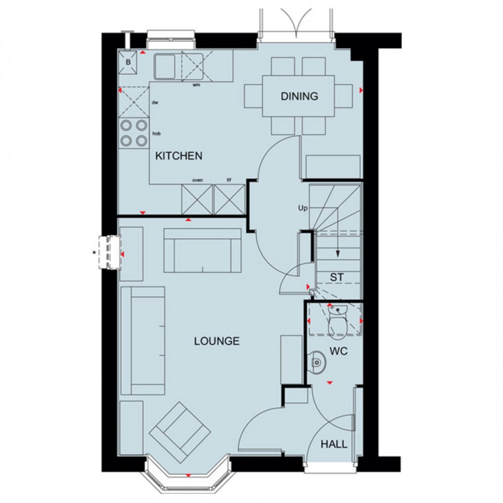 Floorplan for The Kennett, The Damsons, Market Drayton