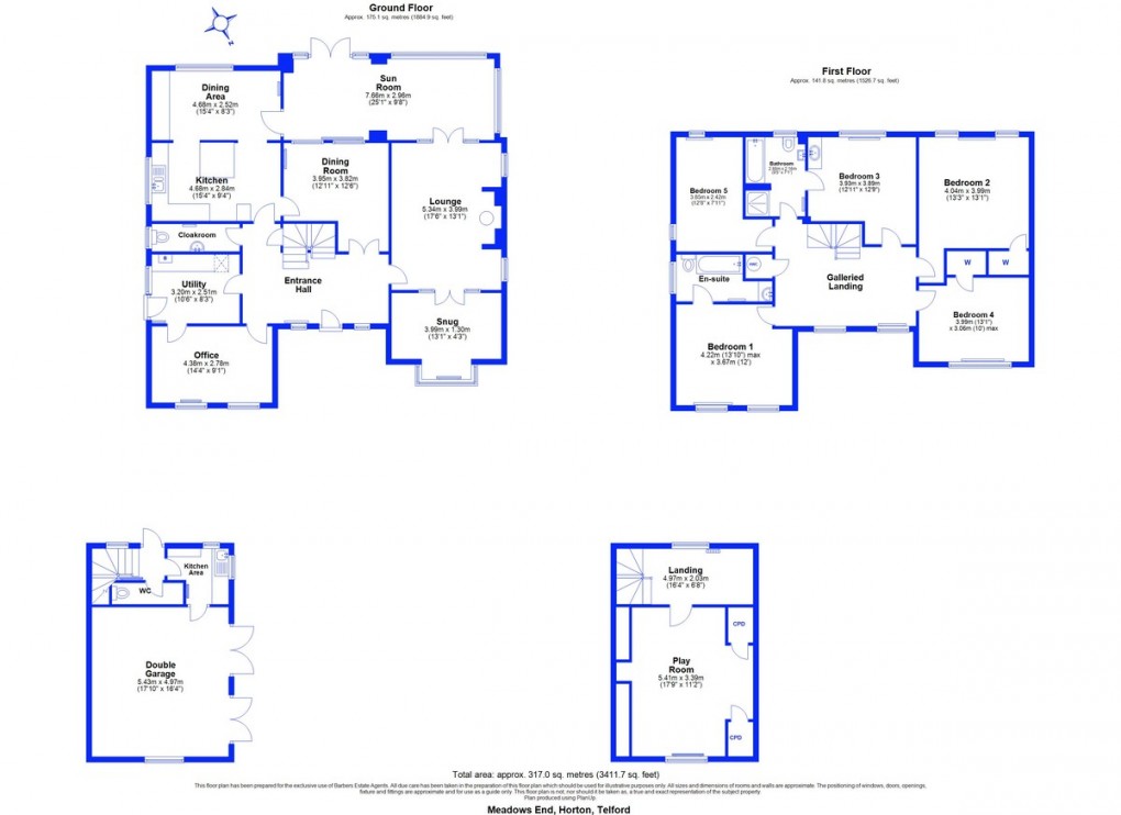 Floorplan for Meadows End , Horton