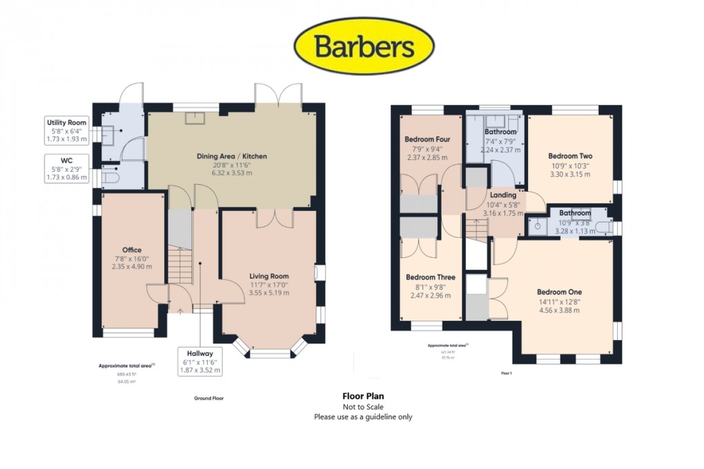 Floorplan for Steppes Way, Childs Ercall