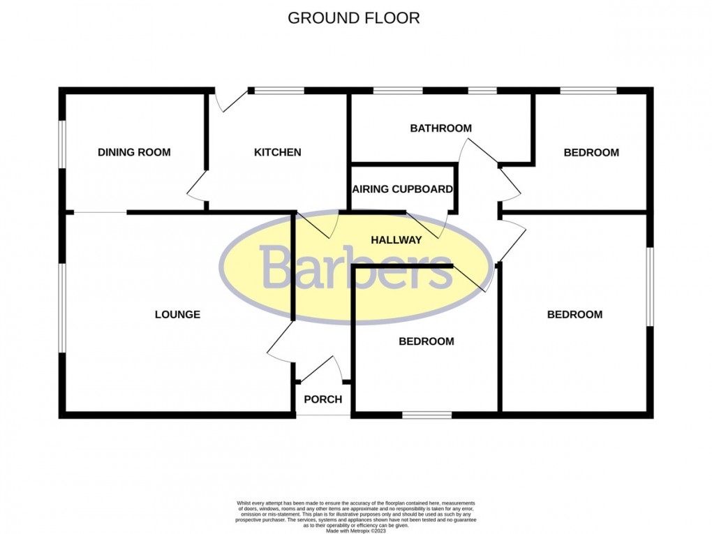 Floorplan for Grange Road, Bronington, Whitchurch