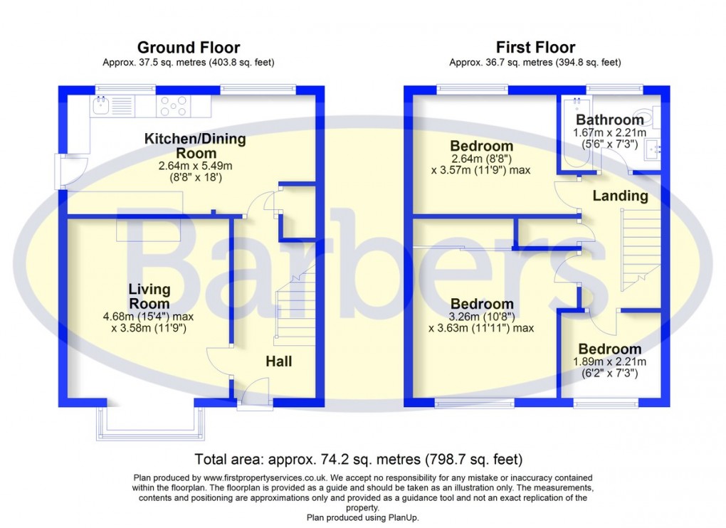 Floorplan for Farcroft Drive, Market Drayton