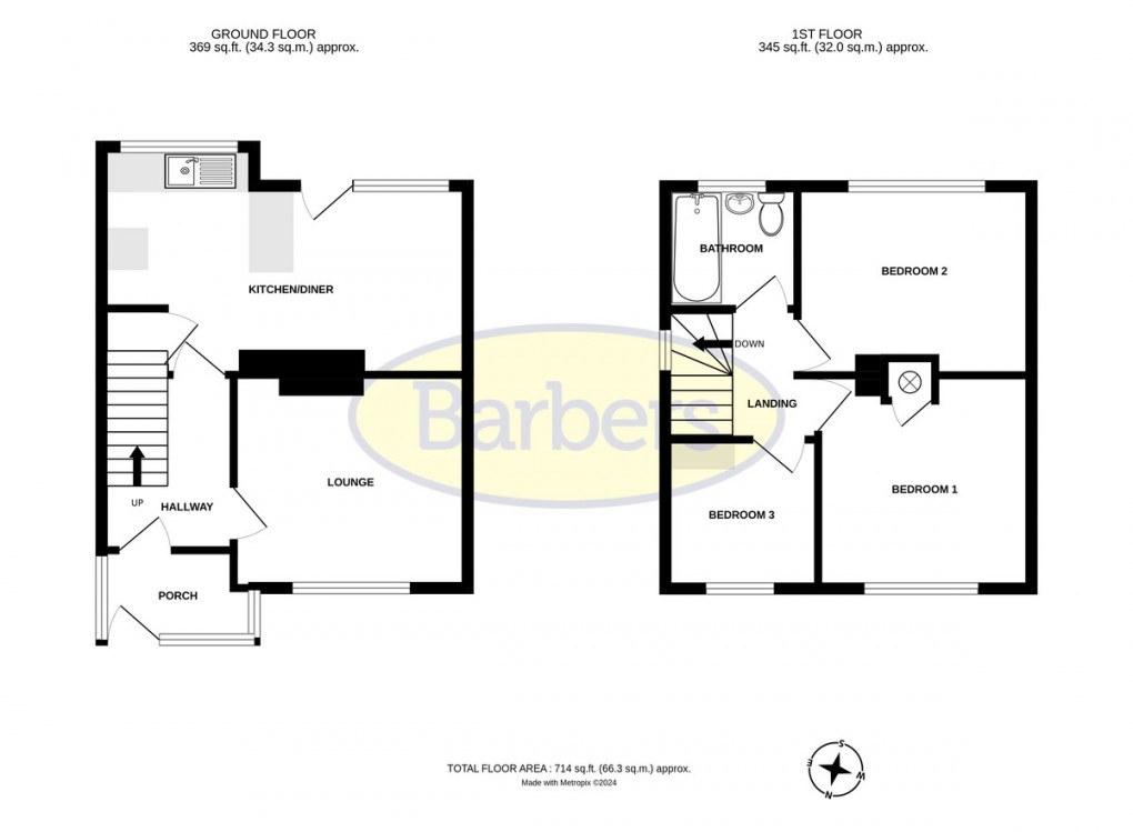 Floorplan for St. Chads Close, Wellington
