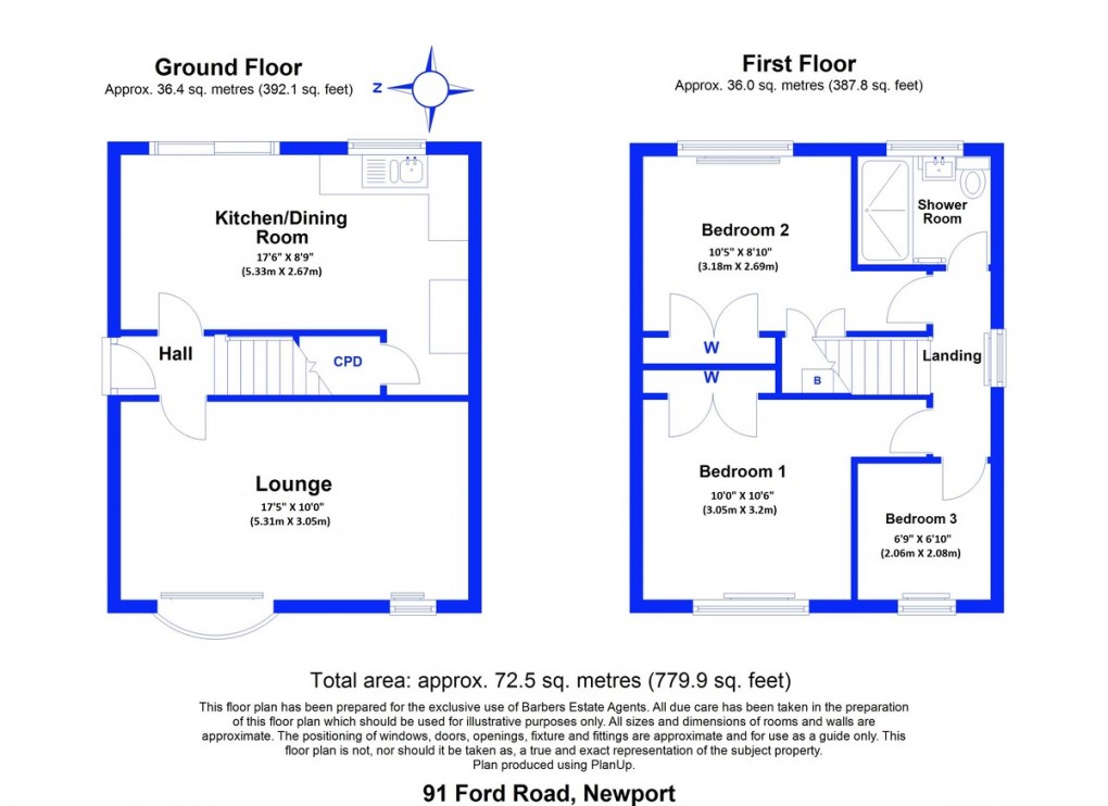 Floorplan for Ford Road, Newport