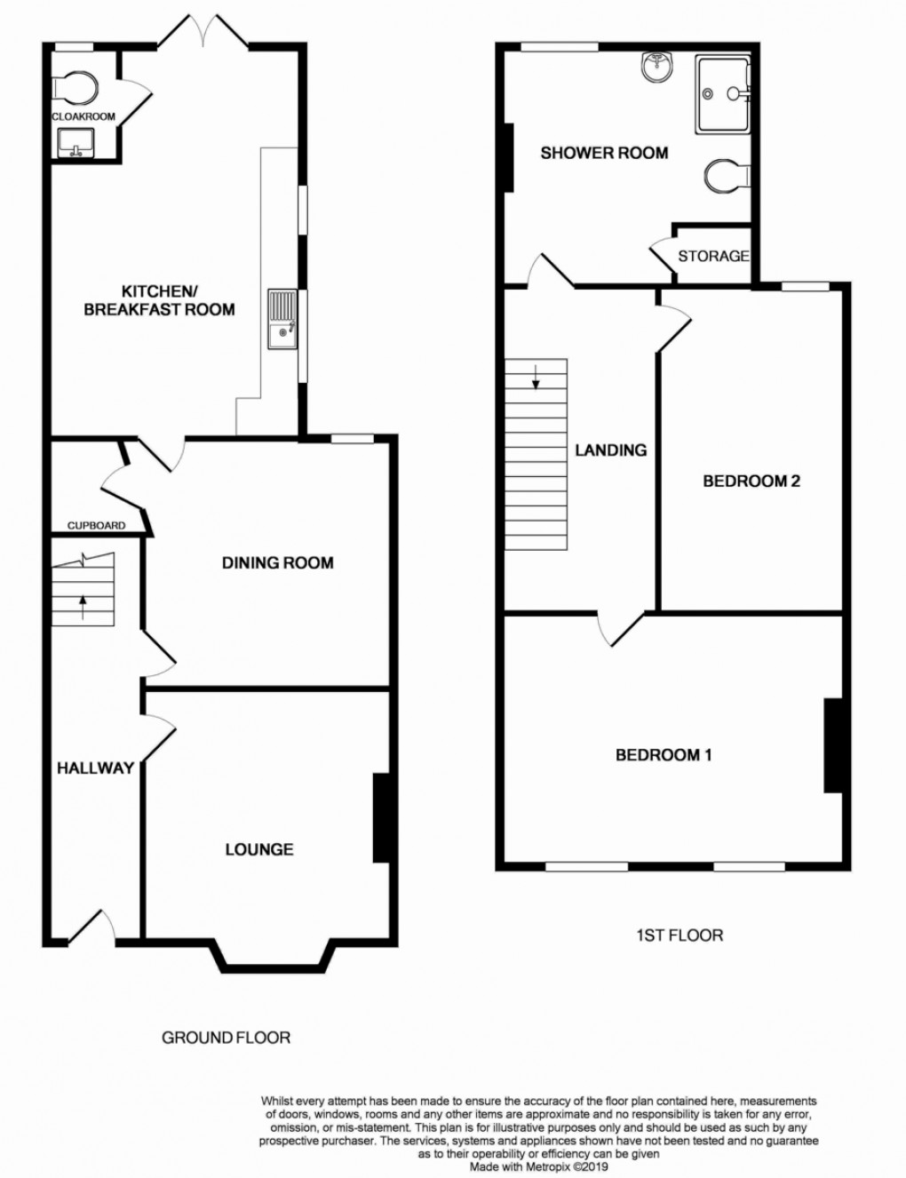 Floorplan for Richmond Terrace, Whitchurch