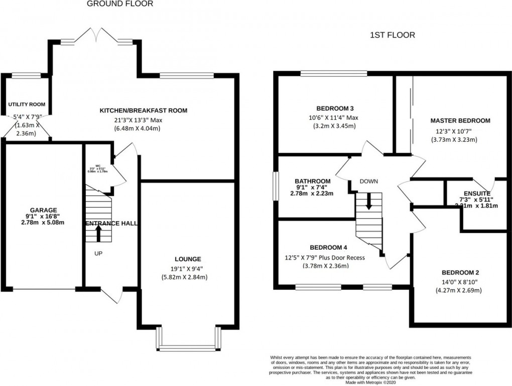 Floorplan for Damson Way, Hinstock