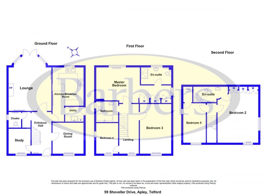 Floorplan for Shoveller Drive, Apley, Telford, TF1 6GQ.