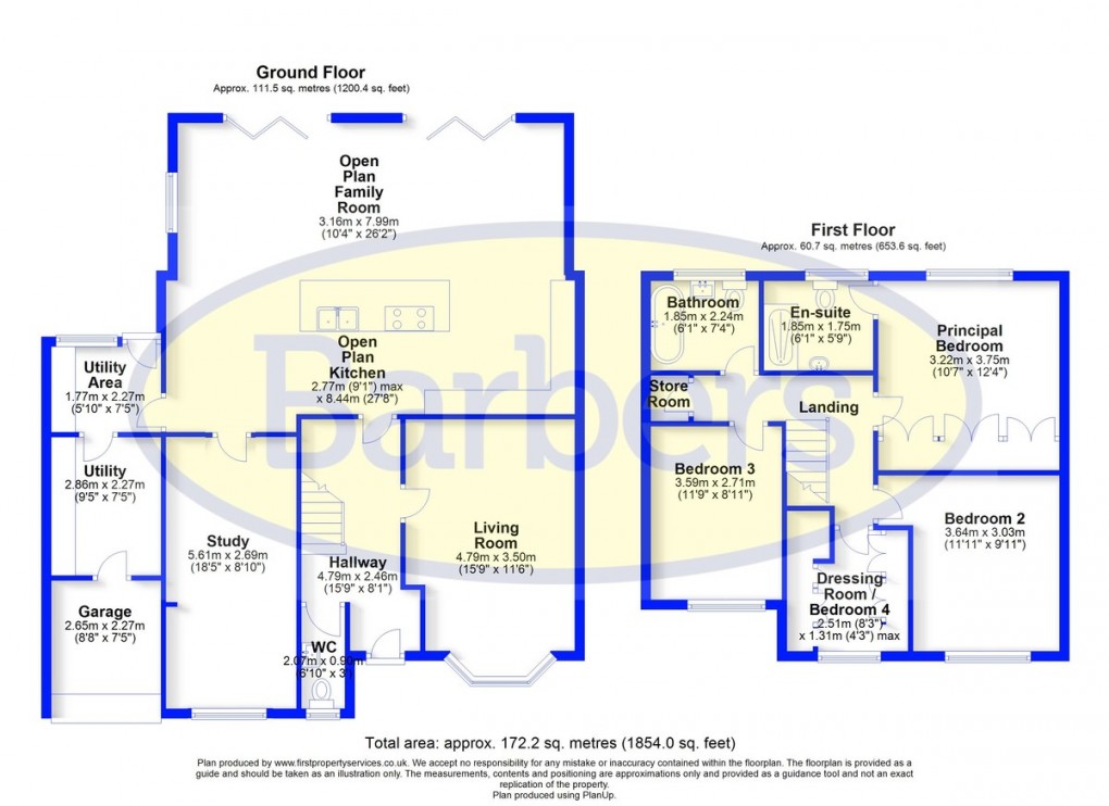 Floorplan for Valley View, Market Drayton