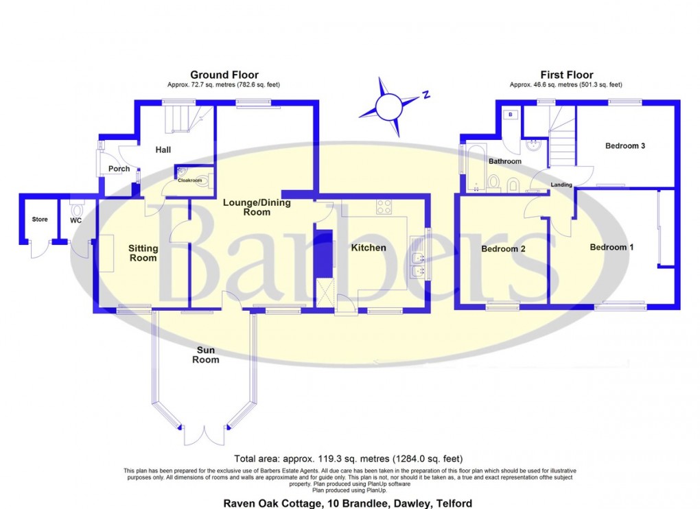Floorplan for Brandlee, Dawley, Telford, TF4 2NR