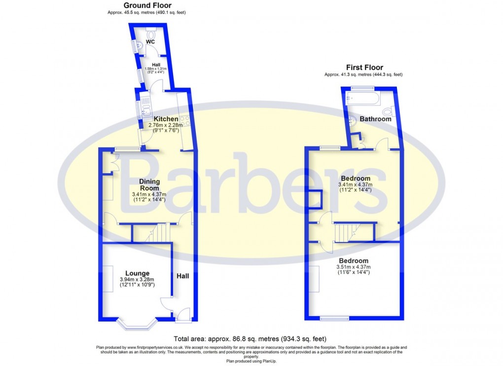 Floorplan for Longslow Road, Market Drayton