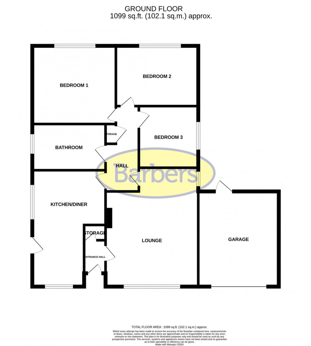Floorplan for Prees, Whitchurch, Shropshire