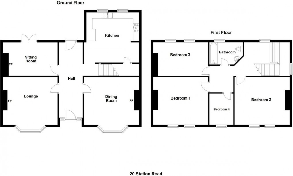 Floorplan for Station Road, Whitchurch