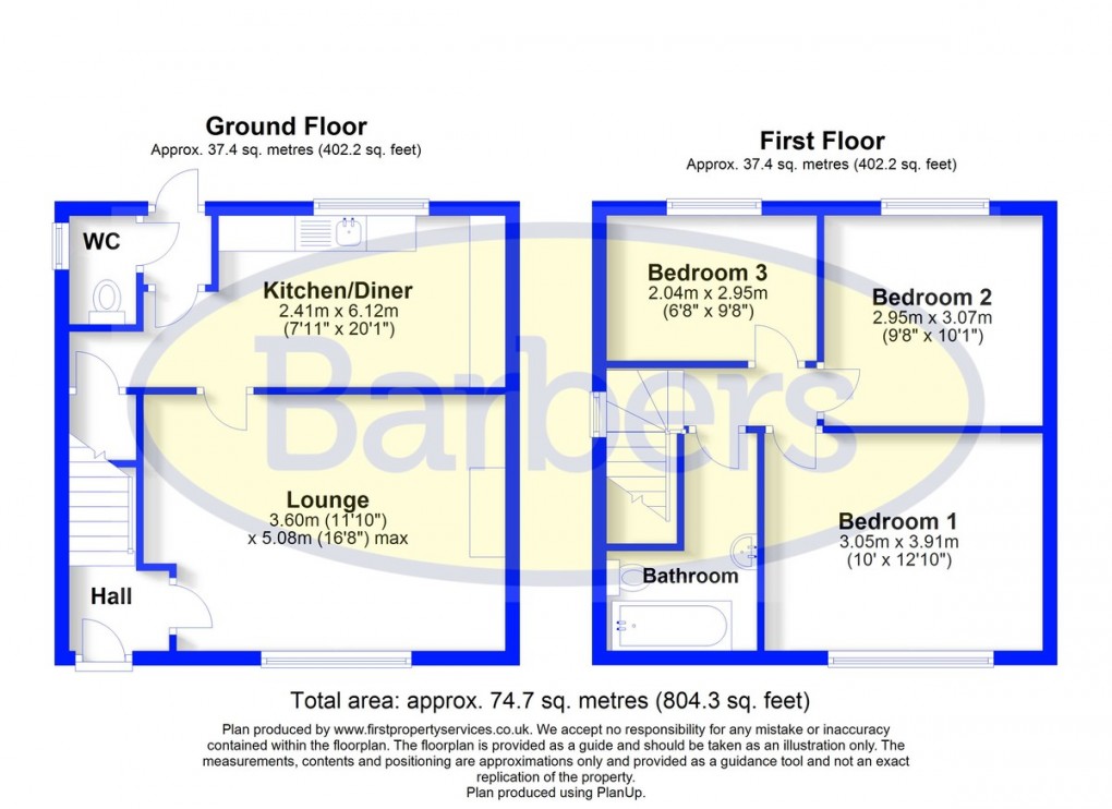 Floorplan for Alexandra Road, Market Drayton