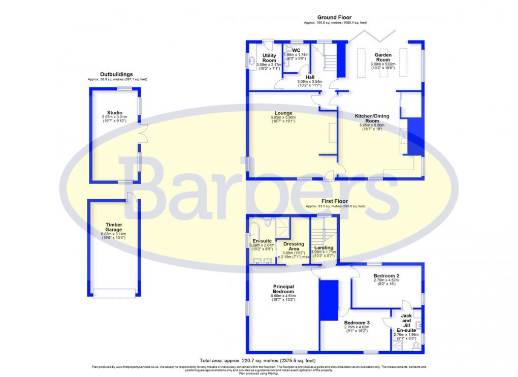 Floorplan for Wollerton, Market Drayton